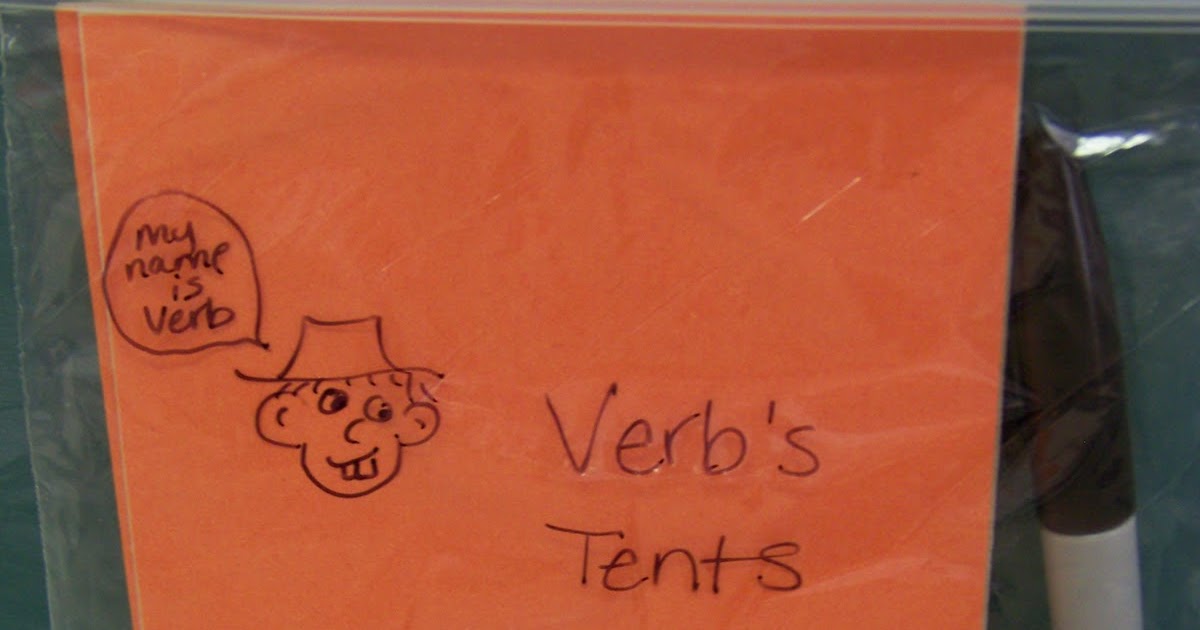 Our Fun Homeschool Verb's Tents (Verb tenses)