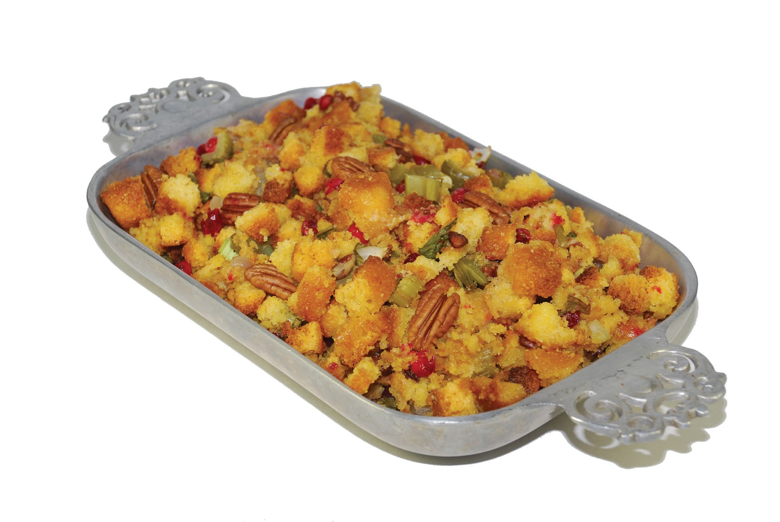 Linny's Kitchen Cornbread Stuffing with Fresh Cranberries and Pecans