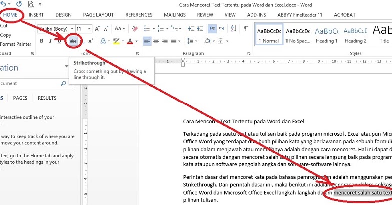 Cara Melingkari Tulisan Di Word Enak