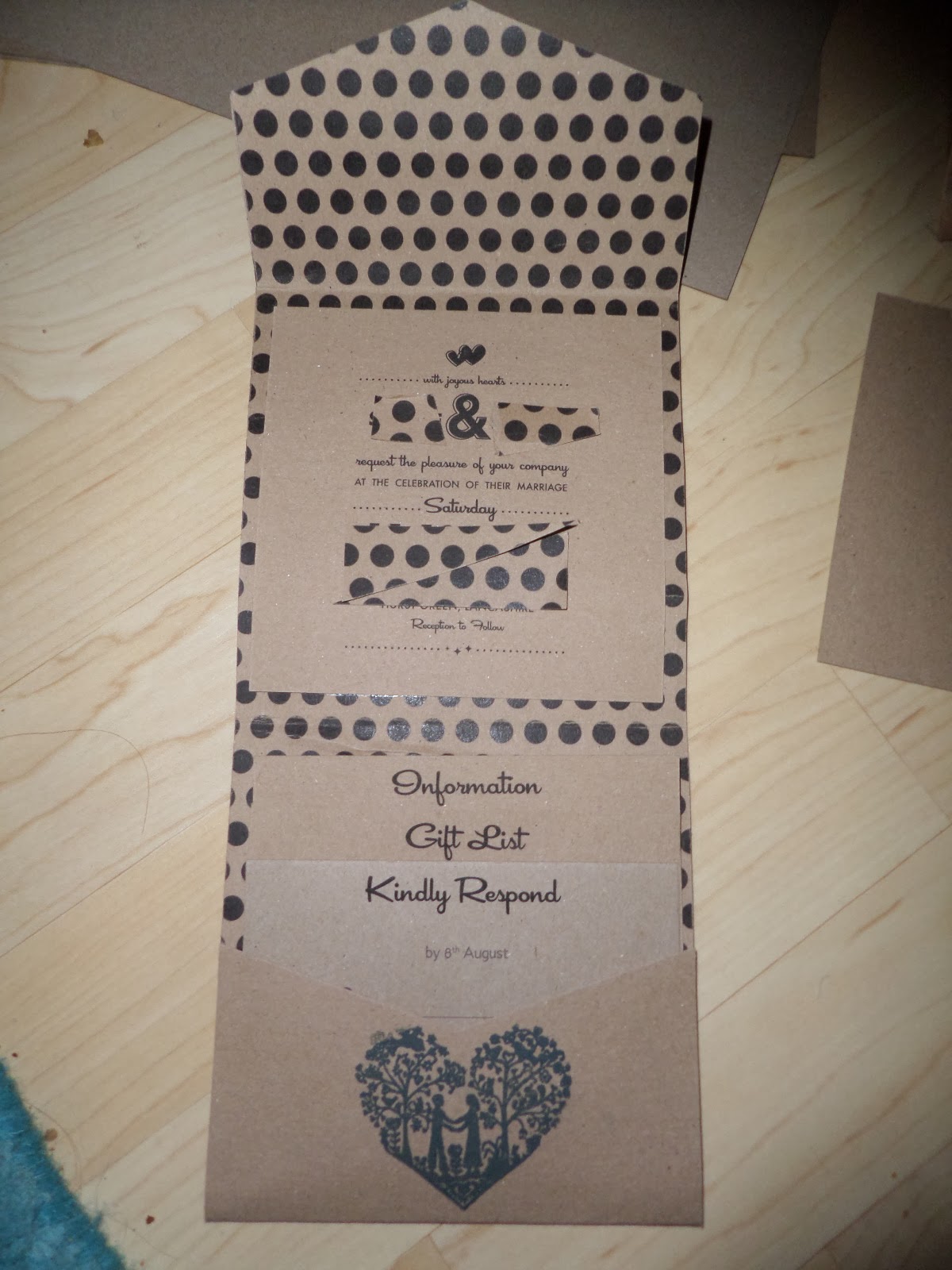 Mauv is Crafty Diy Kraft Pocketfold Wedding Invitations Tutorial