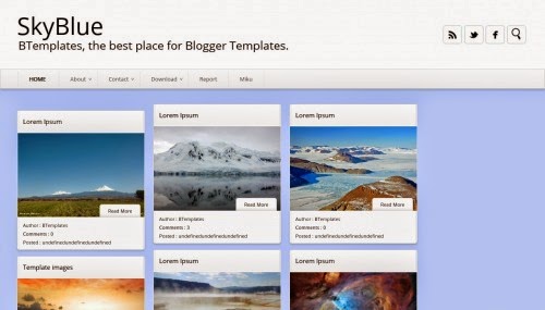 1 Column Blogger Templates Blogspot