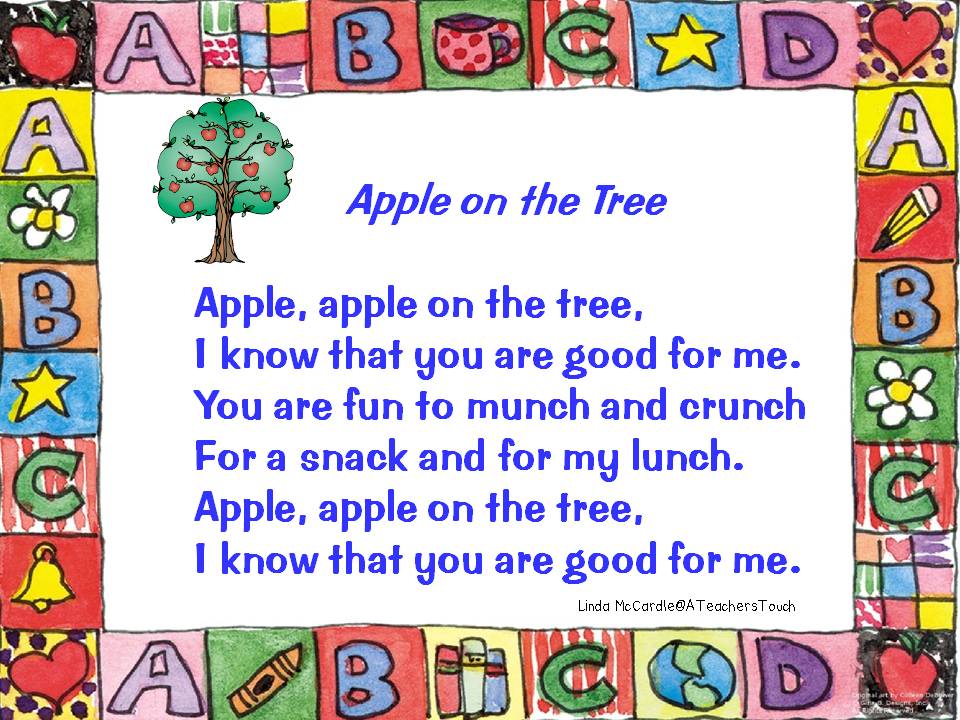 A Teacher's Touch Apple Poems and Songs