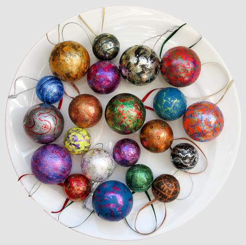 Fenfolio Handmade Christmas baubles