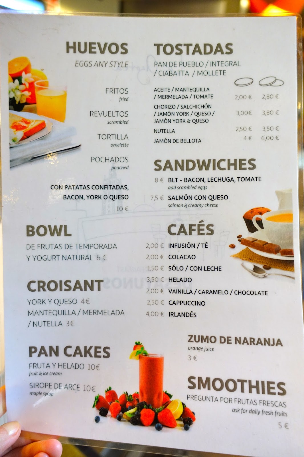 spanish menu project world of reference spanish food menu example