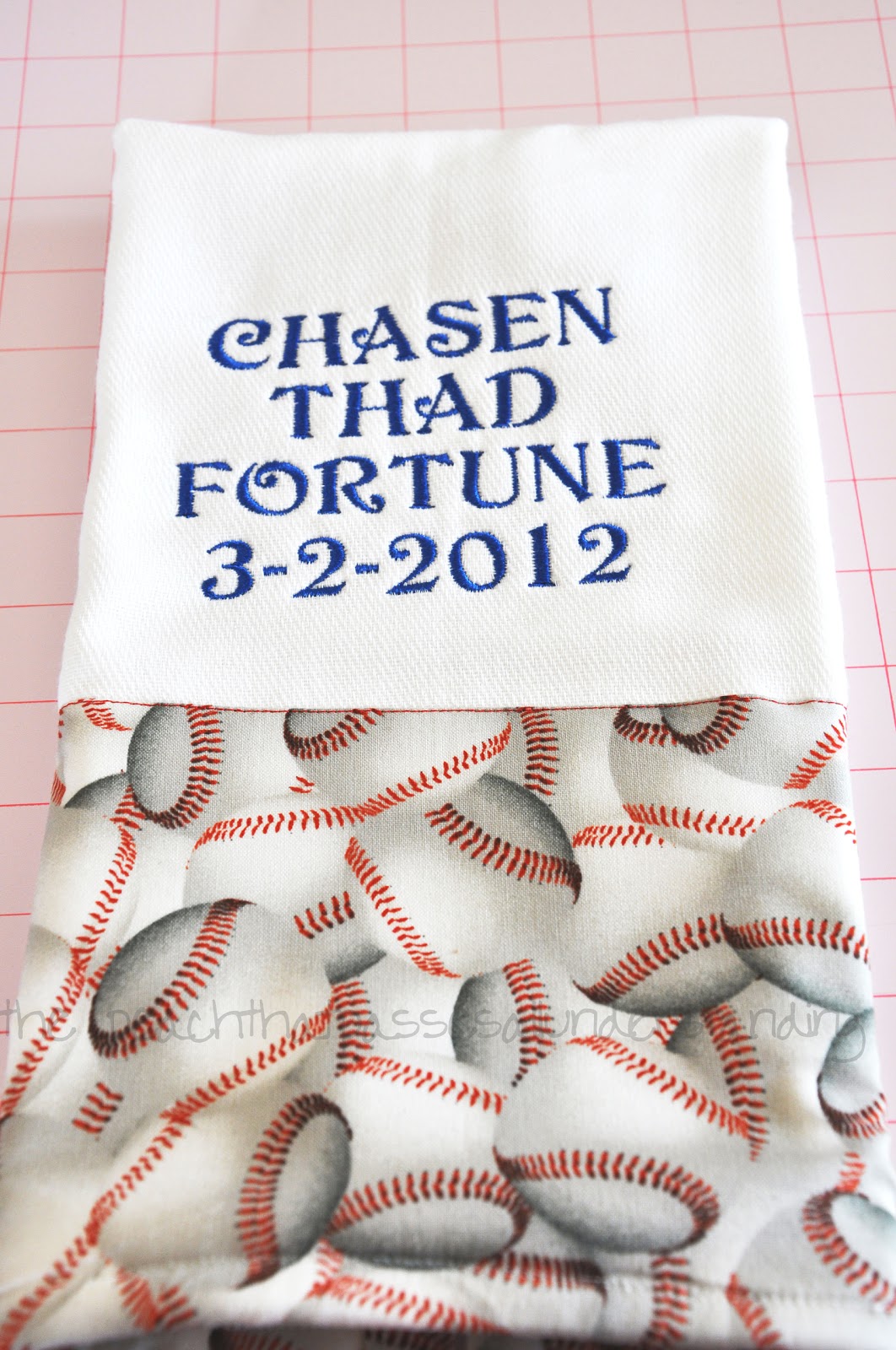 The Peace That Passes All Understanding Personalized Burp Cloth Tutorial