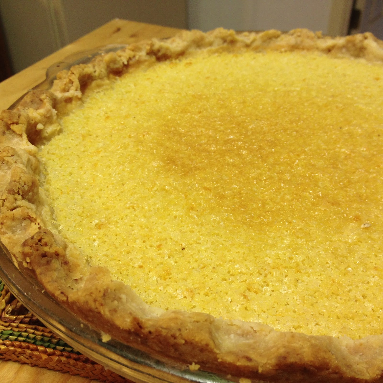 Tracy Cooks in Austin Buttermilk Pie (my altered for me version)