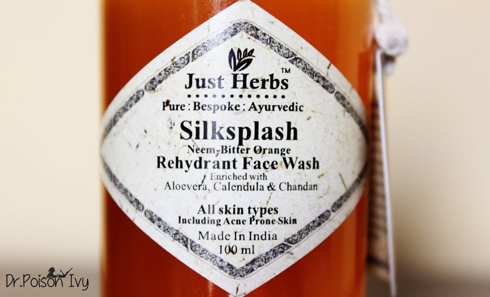 Dr.Poison Ivy's Beauty Blog Just Herbs Silksplash Rehydrant Face Wash