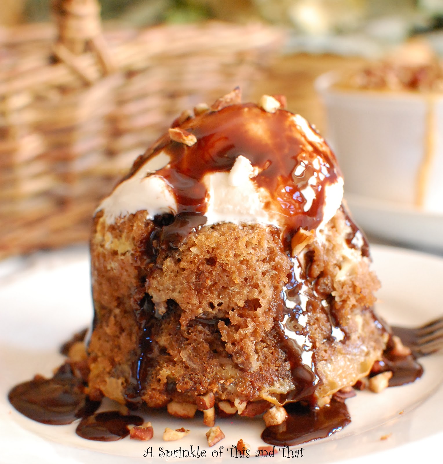 A Sprinkle of This and That Chocolate Zucchini Bread Pudding