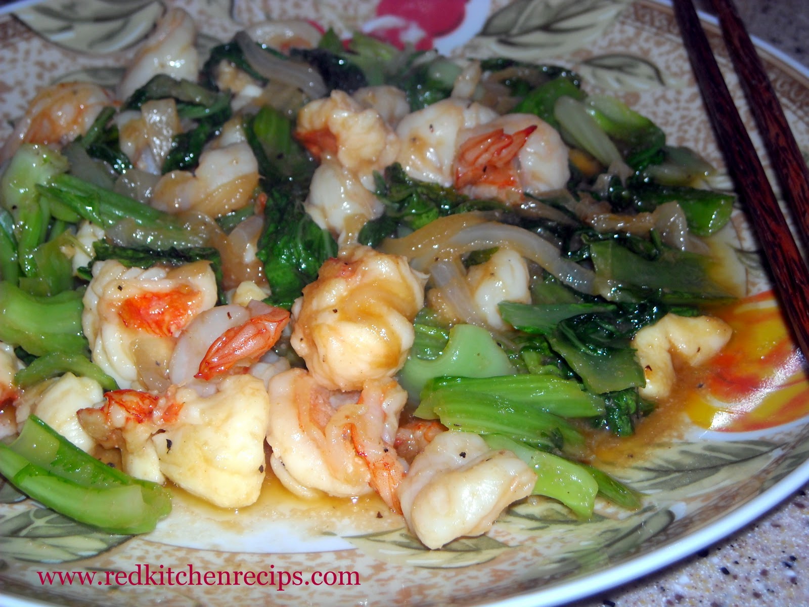 Red Kitchen Recipes Shrimp & Lobster Stir Fry