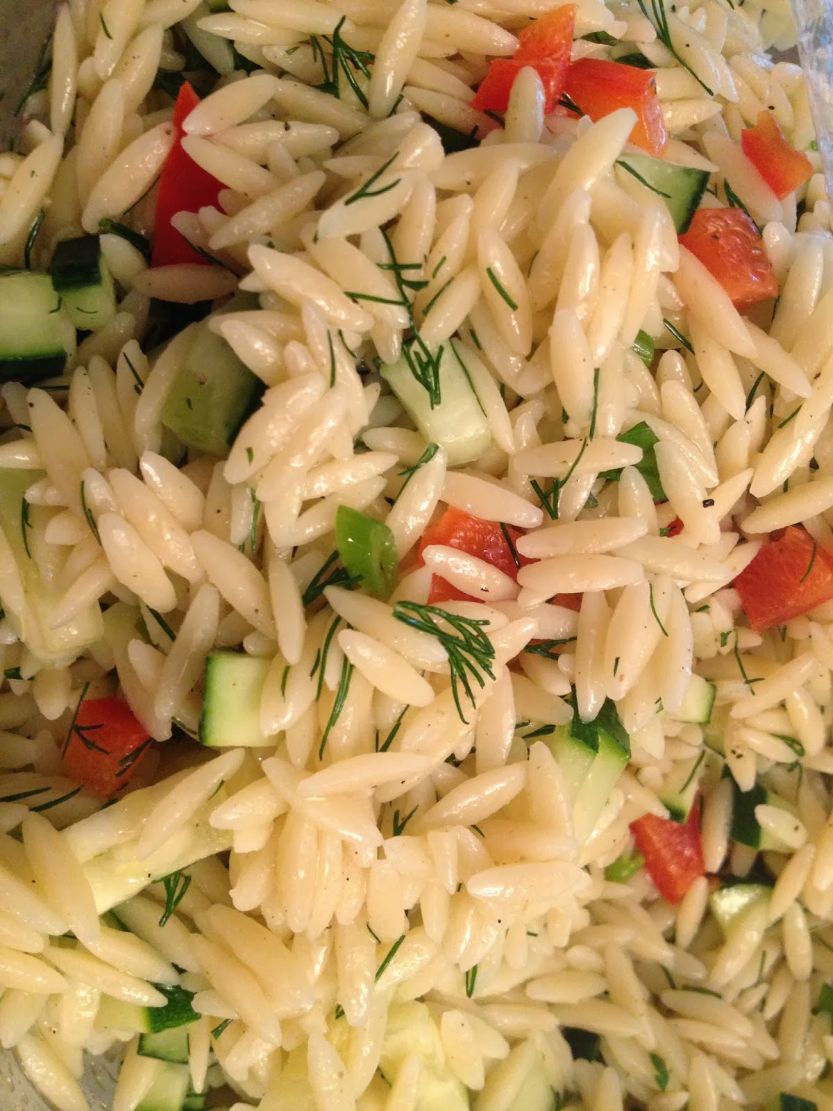 Fetching Fun Greek Orzo with Artichokes