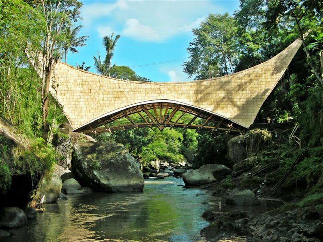 Un puente de bambú para una escuela verde Un puente de bambú para una escuela verde