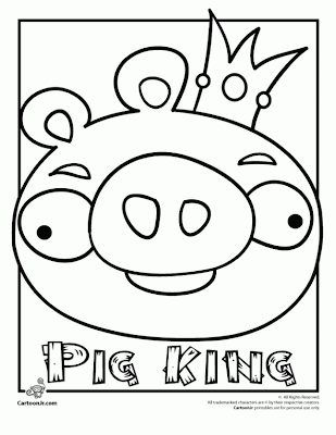 Angry Birds Pigs Coloring Pages