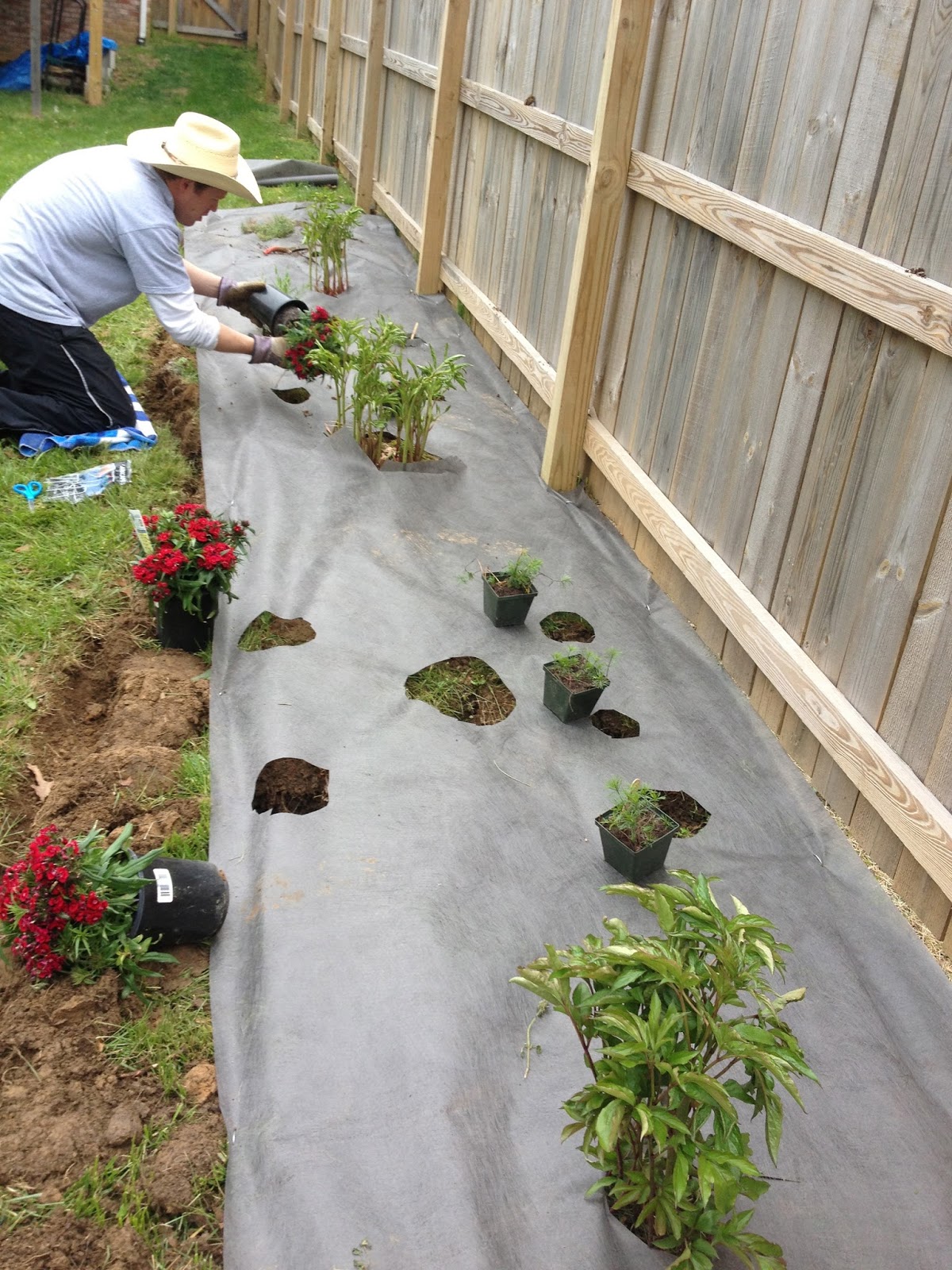 Emily Ann Interiors Installing A New Flower Bed