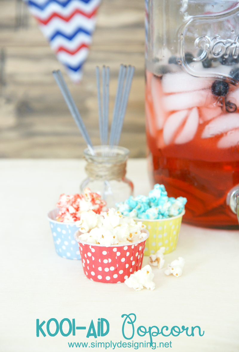 Kool-Aid Candied Popcorn | A fun, tasty and colorful twist on caramel popcorn! This is super simple to make too! Must pin for later! | #popcorn #recipe #koolaid #kooloff #shop