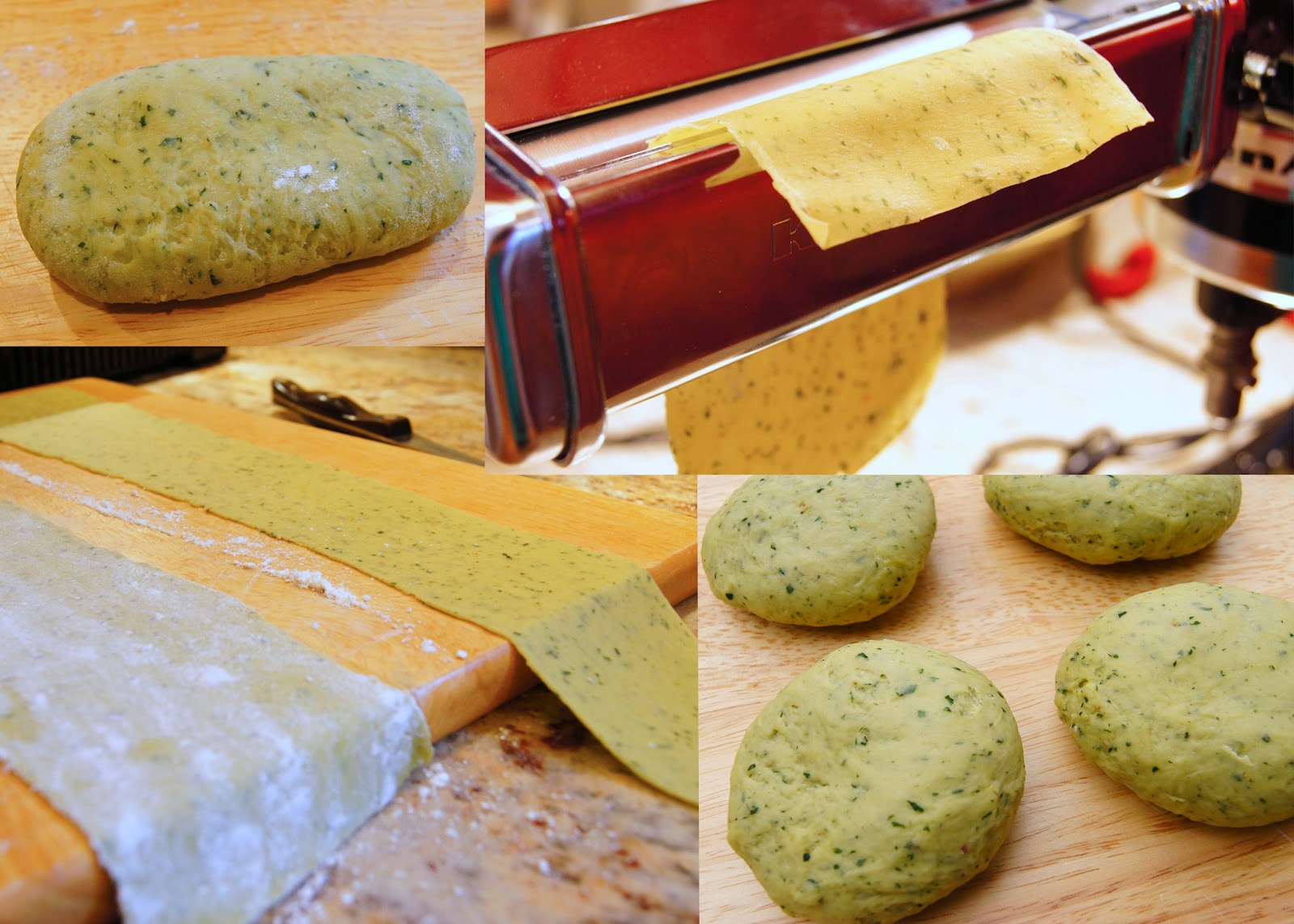 headtones Homemade Basil Pasta