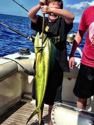 Go Sport Fishing with Rascal Fishing Charters; We are targeting and catching Mahi Mahi right now May 2013