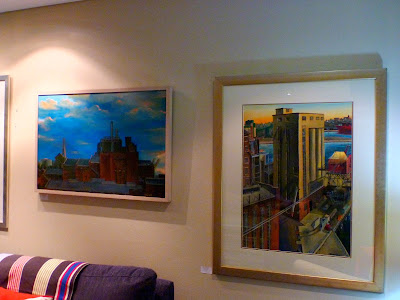 exhibition of Pyrmont paintings by industrial heritage artist Jane Bennett in the members lounge of the Australian National Maritime Museum exhibition of Pyrmont paintings by industrial heritage artist Jane Bennett in the members lounge of the Australian National Maritime Museum