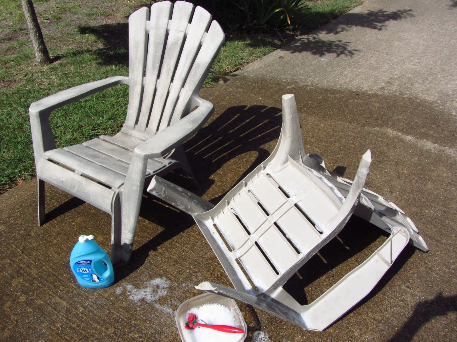 So Wonderfully Complex Painting Plastic Outdoor Chairs