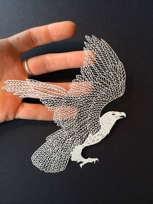 As incríveis ilustrações feitas com papel recortado de Maude White Maude White arte de papel figuras recortadas vazadas