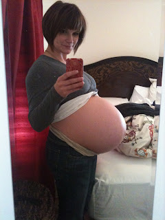 pregnancy belly, 38 weeks pregnant, stretched belly