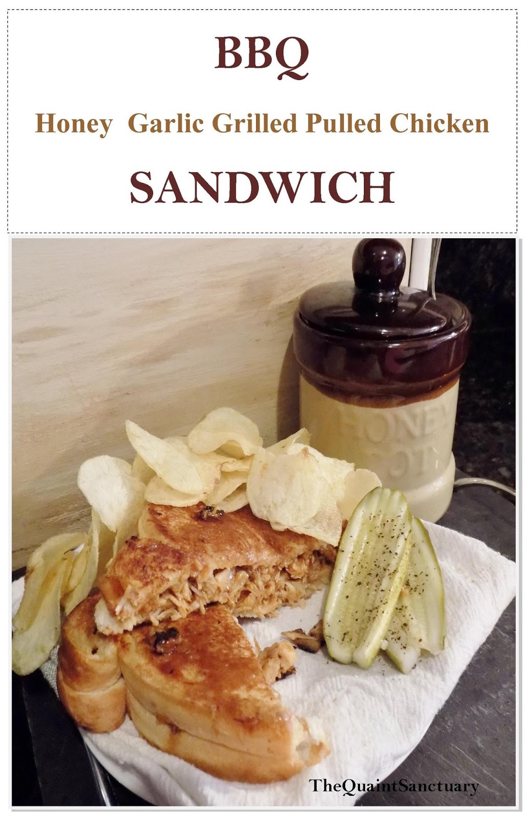 The Quaint Sanctuary { BBQ Honey Garlic Grilled Chicken Sandwich }