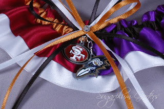 Superbowl 2013 San Francisco 49ers/Baltimore Ravens commemorative garter
