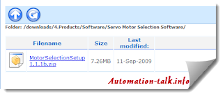 servo motor selection free tool