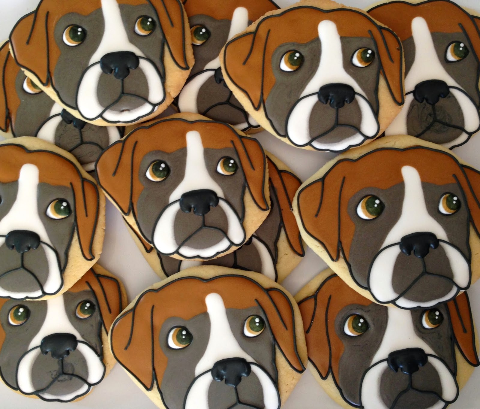 .Oh Sugar Events Boxer Dog Cookies 2.0