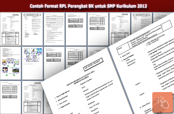 Contoh Format RPL Perangkat BK untuk SMP Kurikulum 2013
