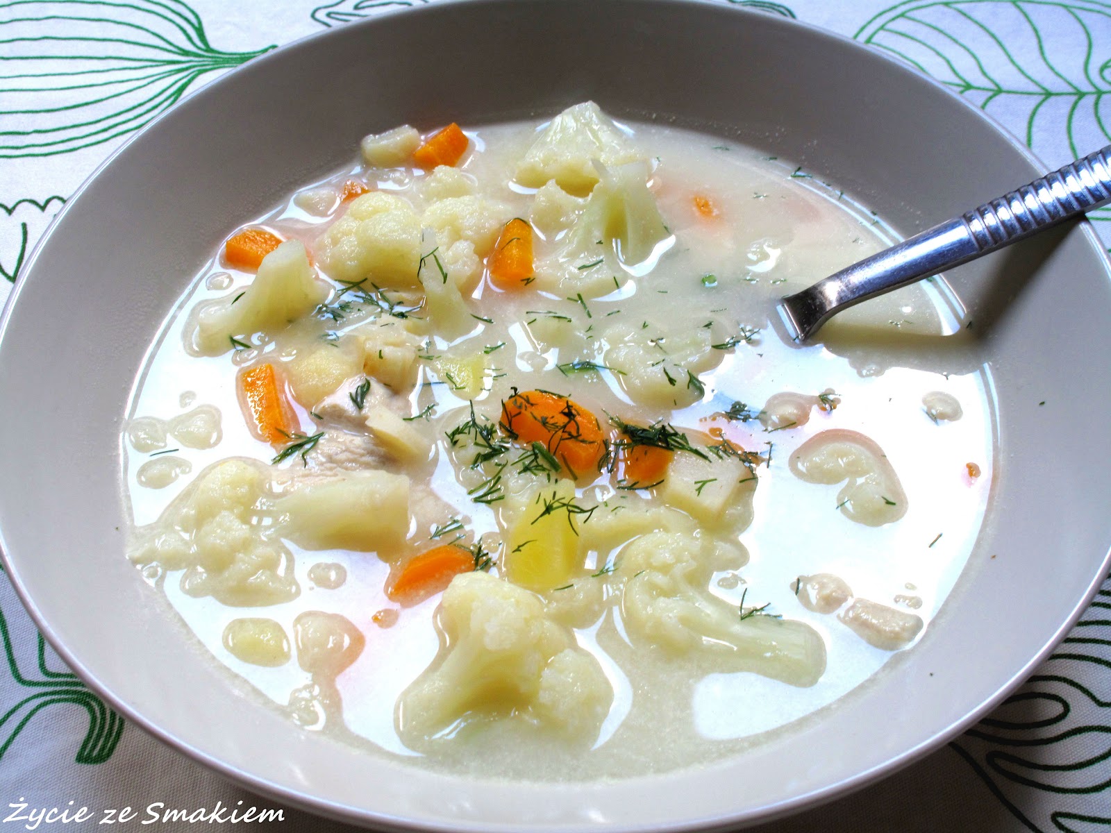 Życie ze Smakiem Zupa kalafiorowa