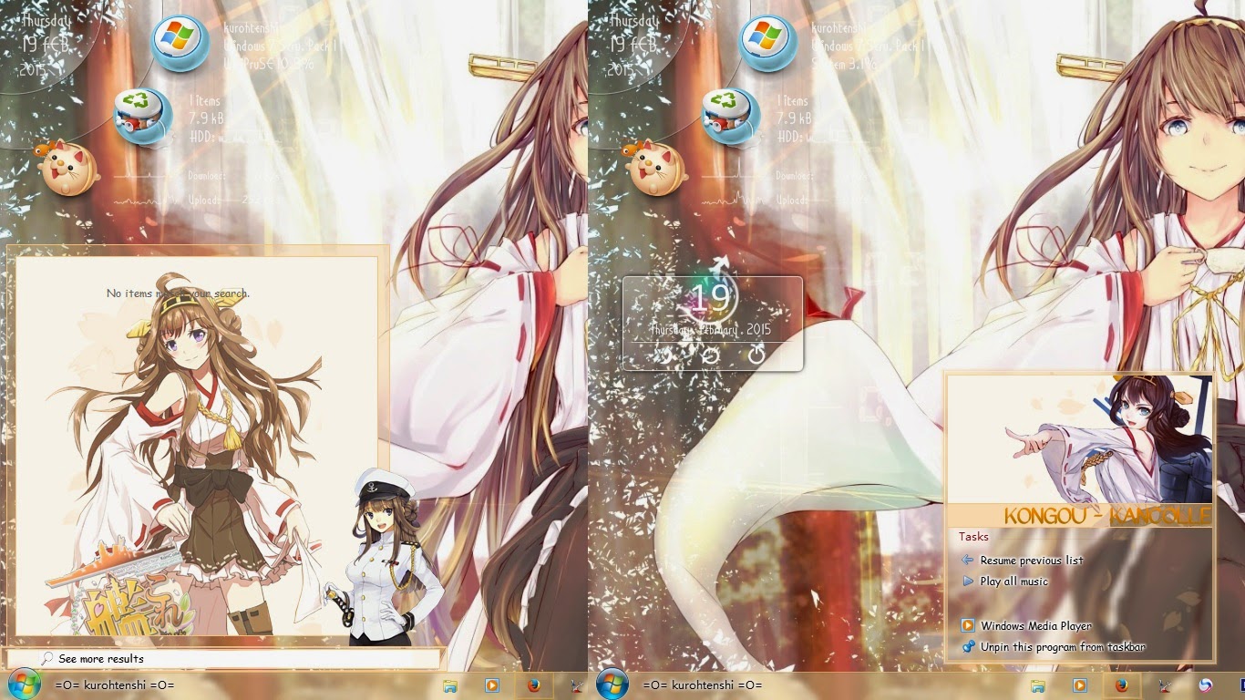 Tema Kantai Collection - Kongou Windows 7 By Kurohtenshi Tema Kantai Collection - Kongou Windows 7 By Kurohtenshi