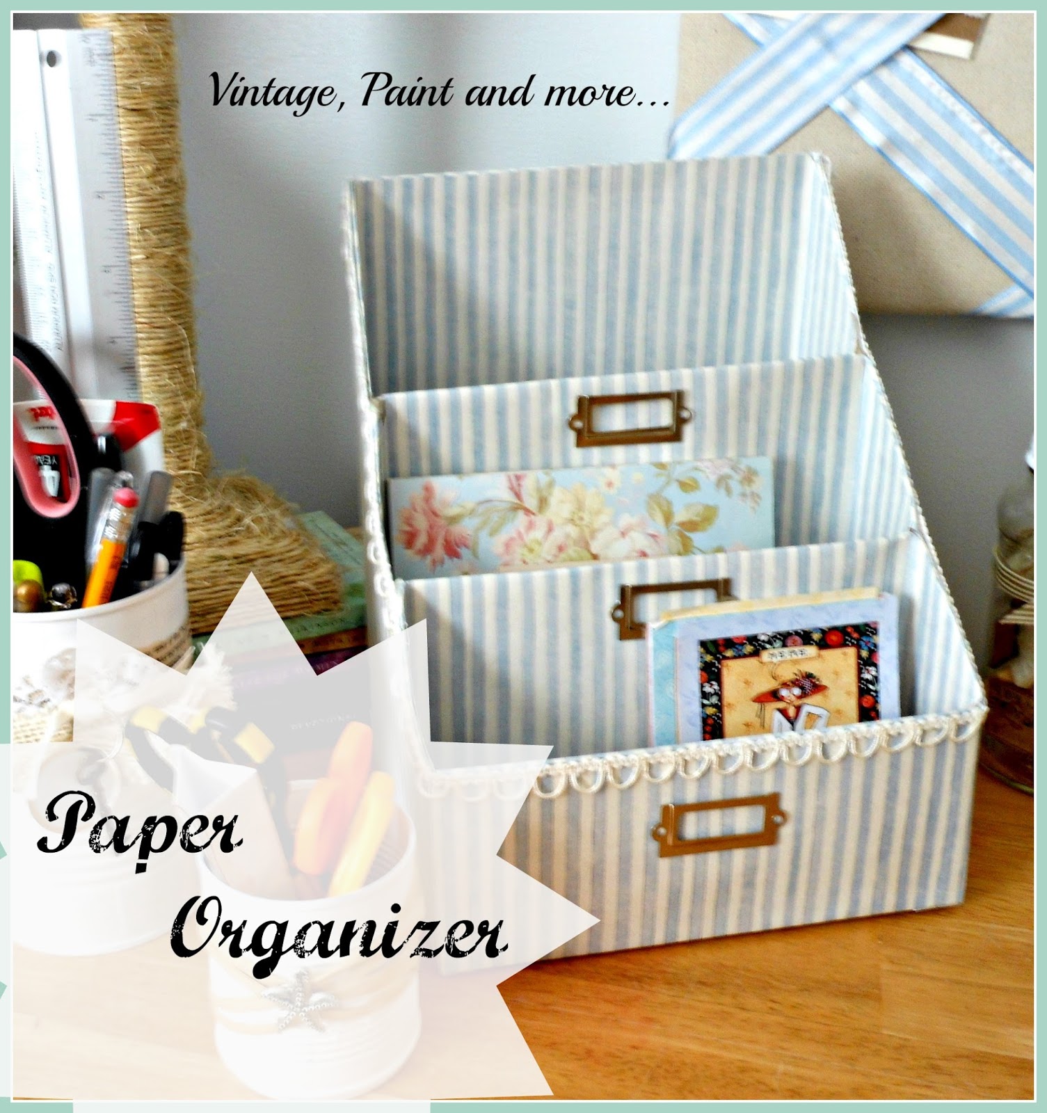 Day 7 - Organizing Paperwork {31 Cheap & Easy DIY Organizers}  From  Overwhelmed to Organized: Day 7 - Organizing Paperwork {31 Cheap & Easy DIY  Organizers}