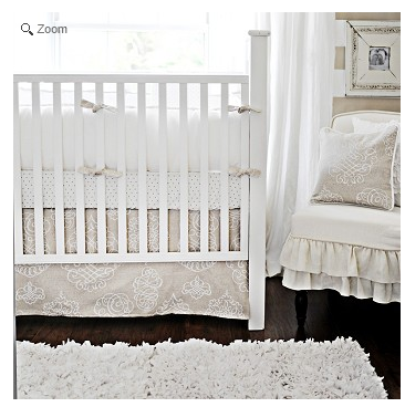 The Pink Giraffe Monogrammed Baby Bedding