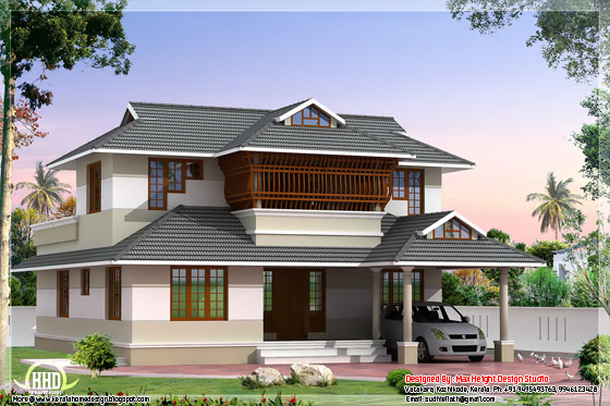 Kerala style villa architecture