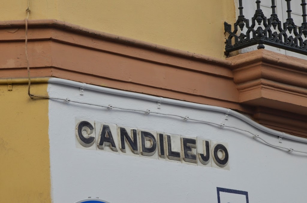 Rótulo calle Candilejo - Sevilla Rótulo calle Candilejo - Sevilla
