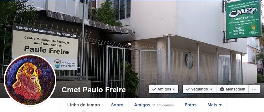 CMET Paulo Freire no Facebook