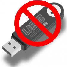 no usb