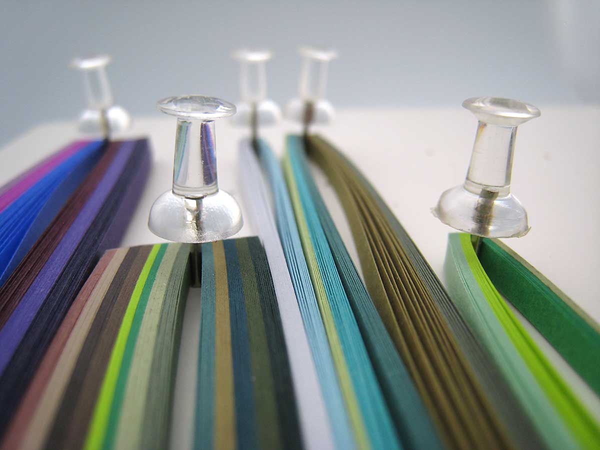 to Paper Zen Cecelia Louie Quilling Strip Storage with Pushpins