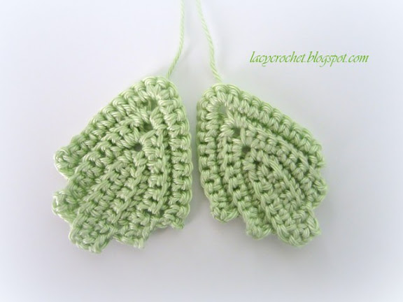 Irish crochet leaf pattern