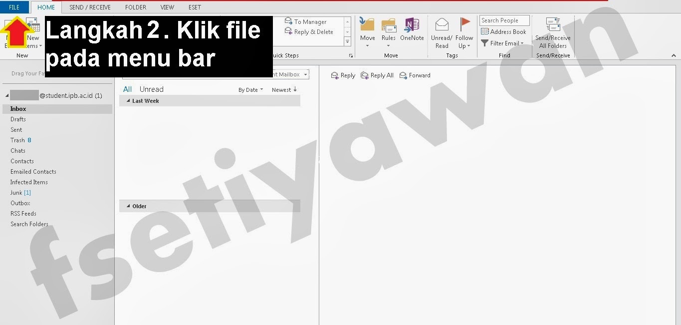 2. Klik "File" pada Menu Bar