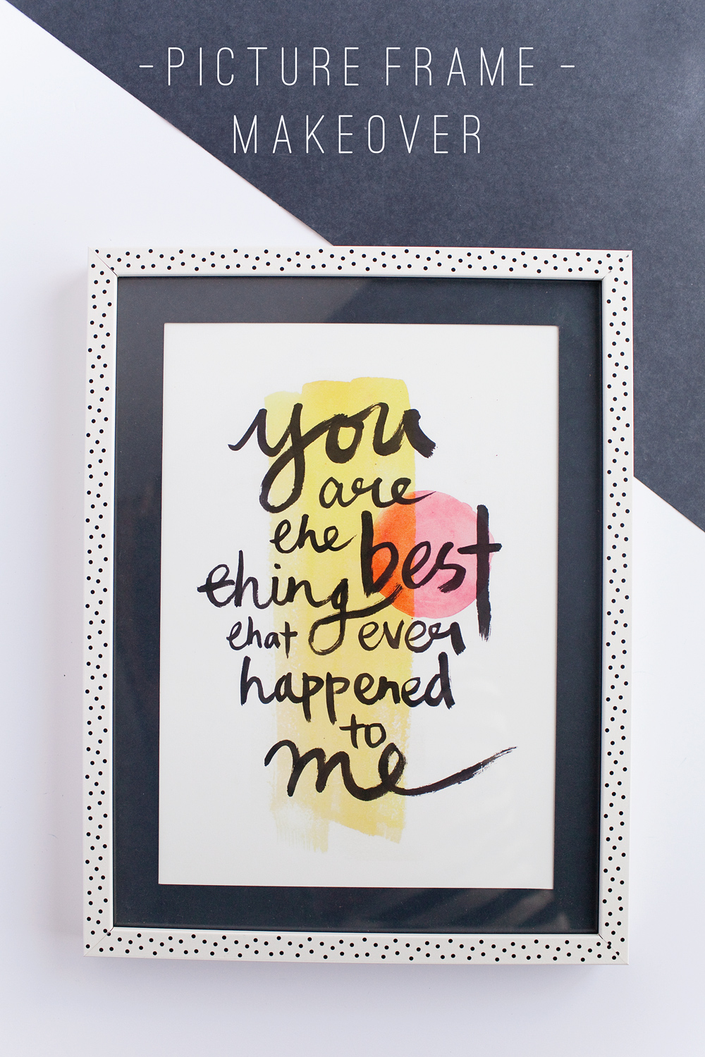 TELL PICTURE FRAME MAKEOVER Tell Love and Party