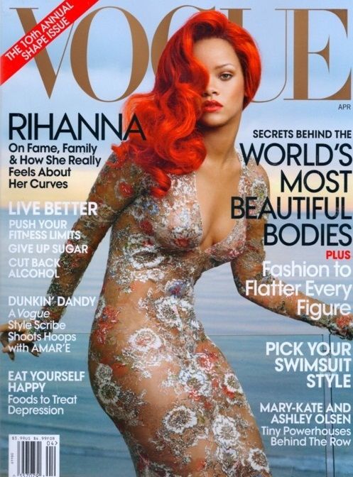 rihanna april 2011 vogue. Rihanna Covers Vogue Magazine