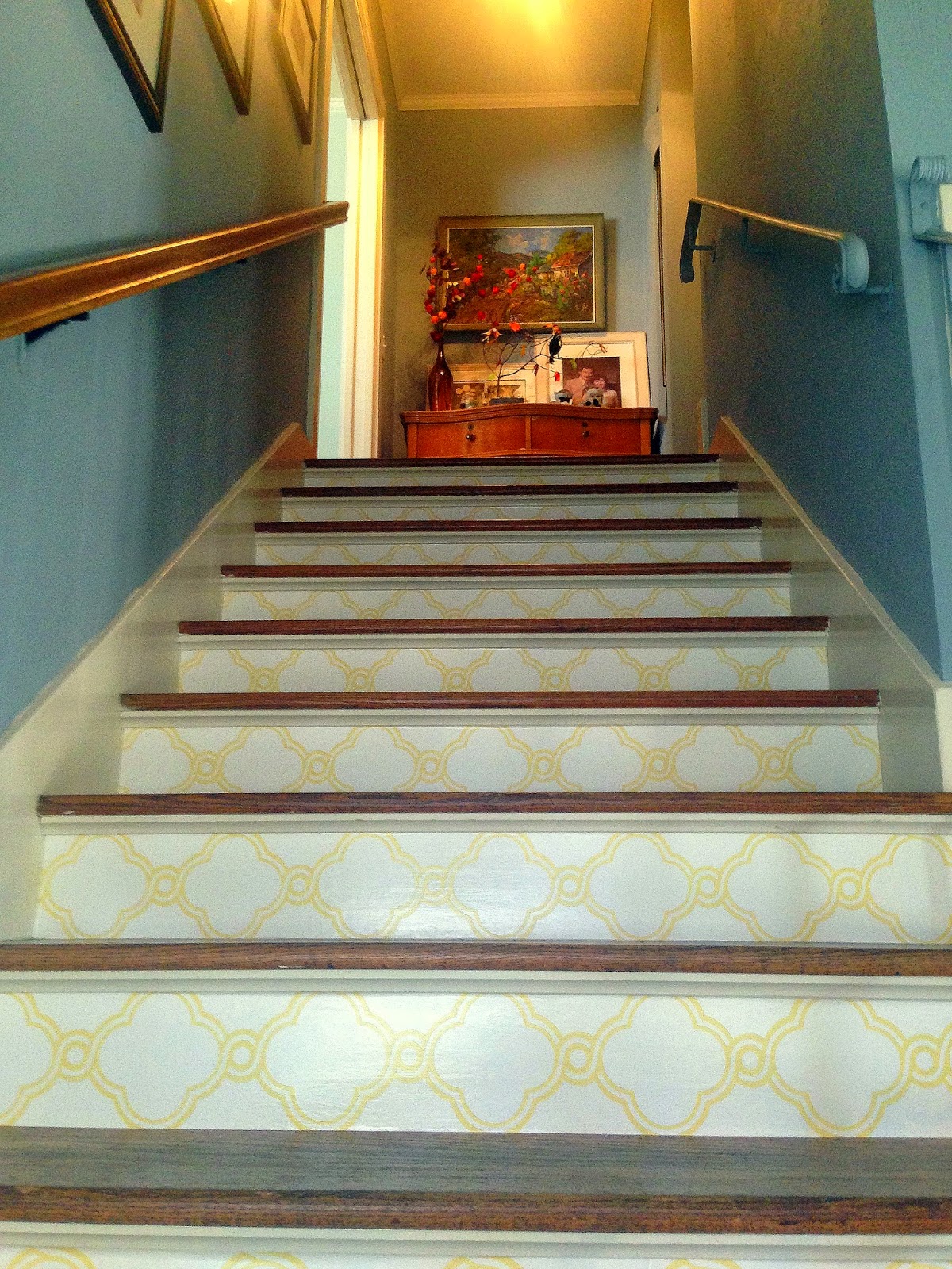 How to Wallpaper Stair Risers Barnaclebutt