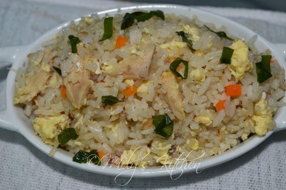 Mely's kitchen Fried Rice with Tuna Flakes and Scrambled Eggs
