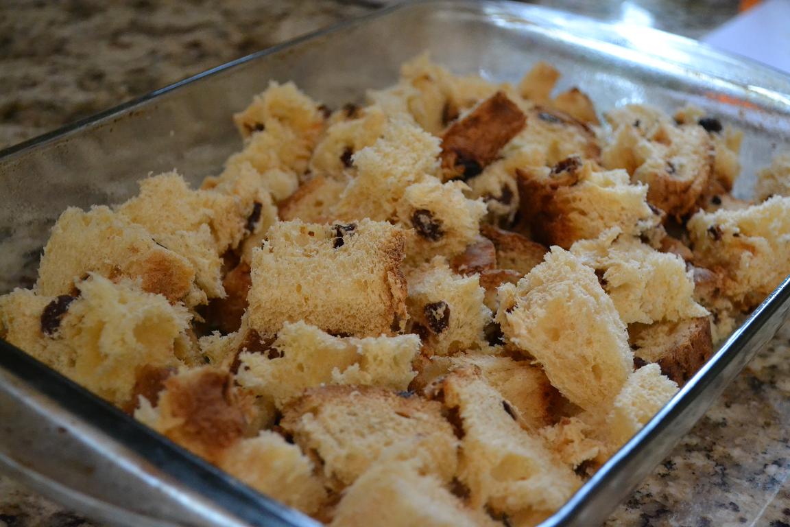 Act Fast Chef Bread Pudding with Cinammon Syrup