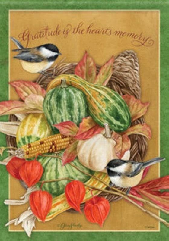 gratitude cornucopia garden flag gratitude cornucopia garden flag