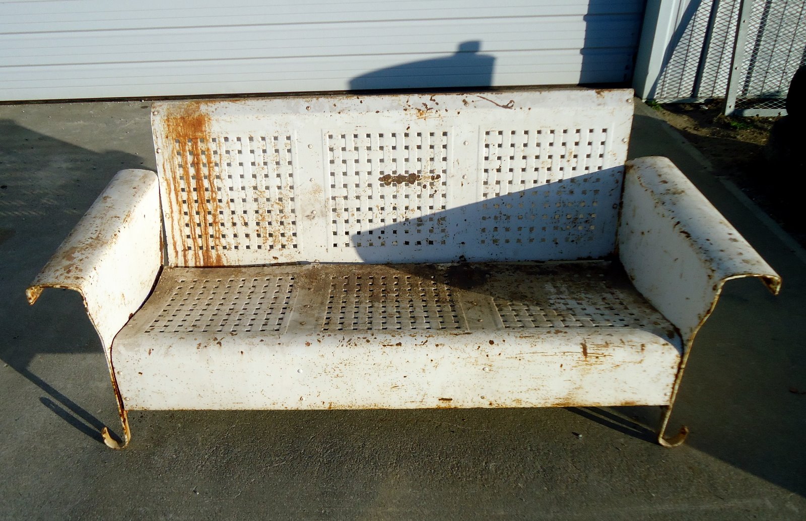 Lucky Junk Antique Metal Glider