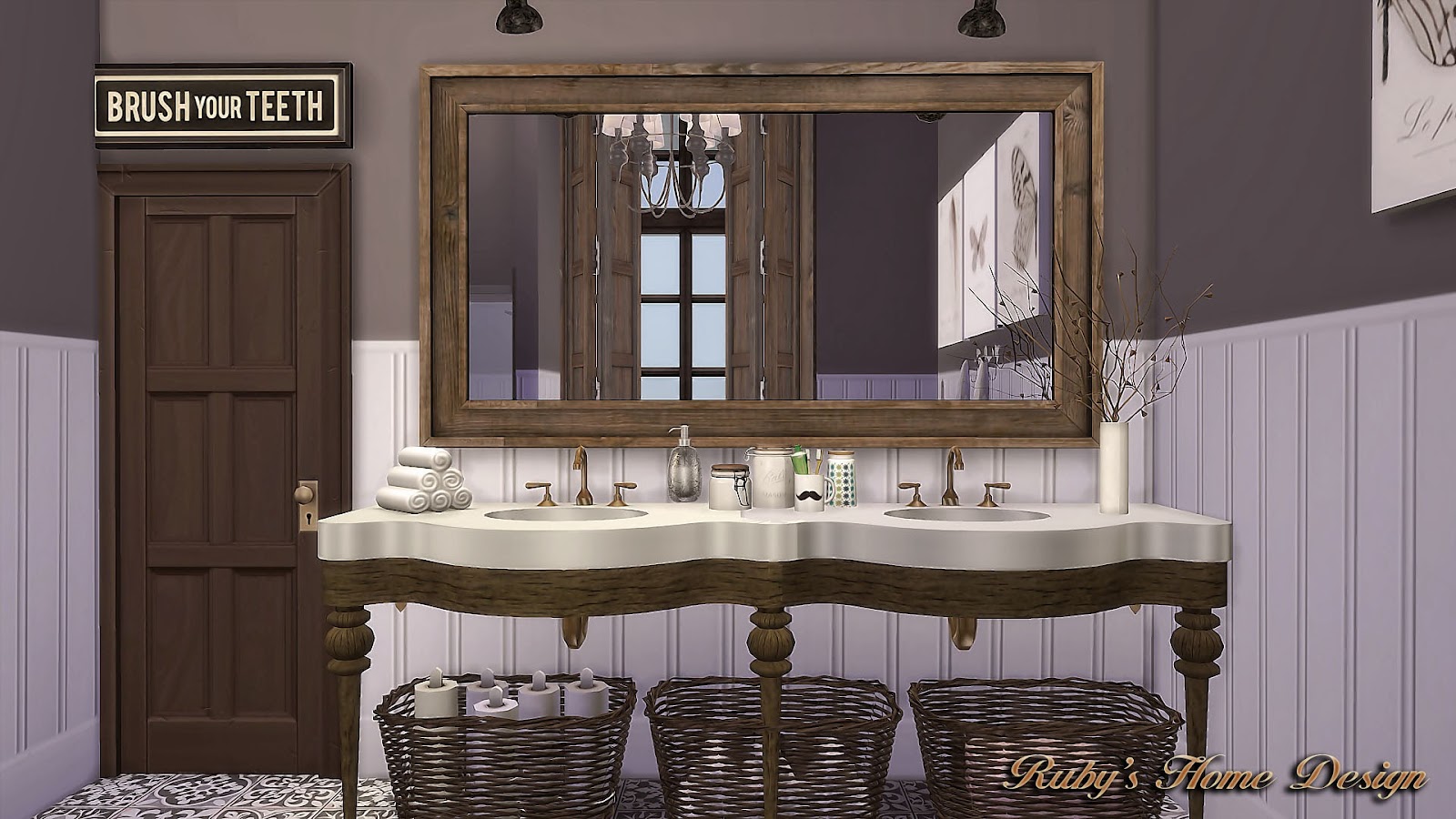 Sims4 Laundry Room Wall Panels 壁紙 - Ruby's Home Design Sims4 Laundry Room Wall Panels 壁紙 - Ruby's Home Design