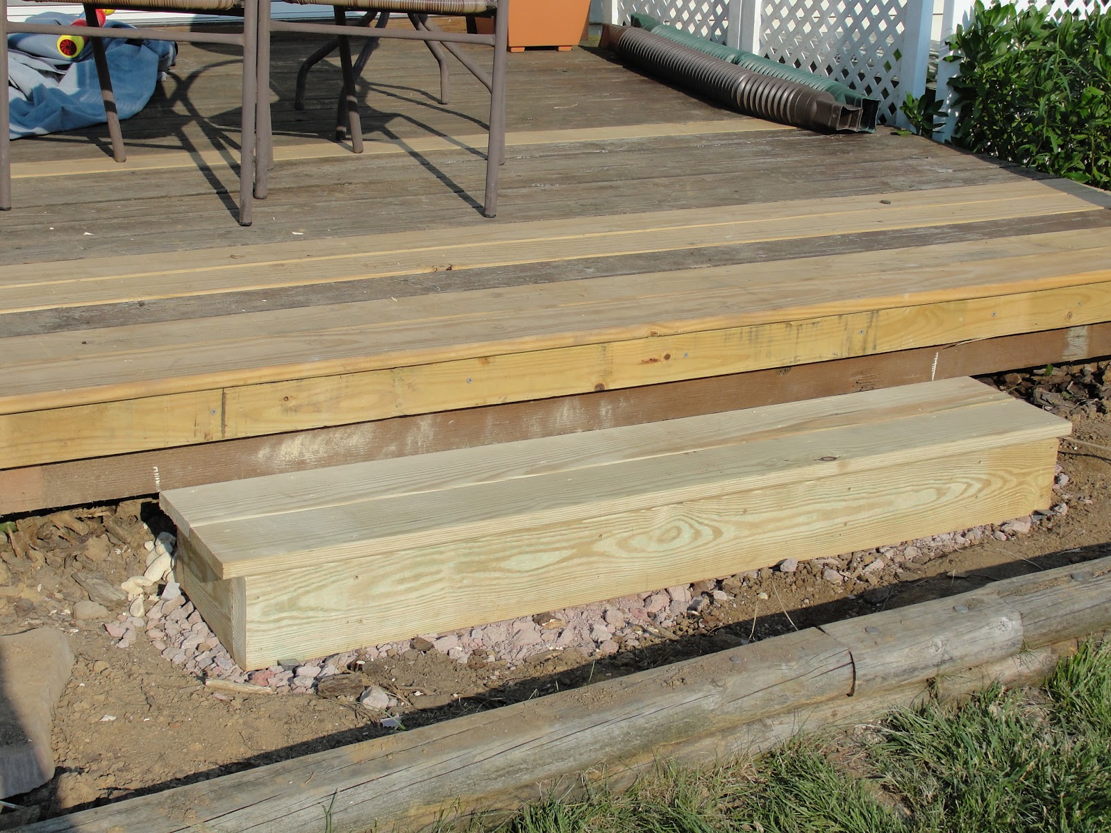 Lessons from the Garden Building a Box Step for the deck