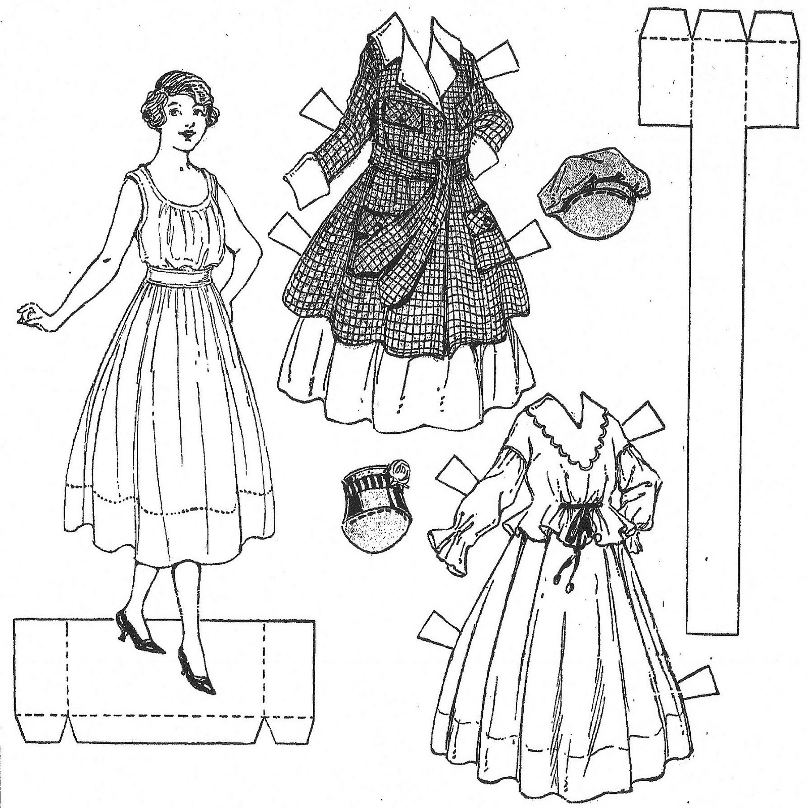 newspaper paper dolls